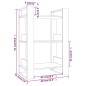 vidaXL Estantería/divisor de espacios madera pino blanco 60x35x91 cm vidaXL Estantería/divisor de espacios madera pino blanco 60x35x91 cm