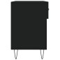 vidaXL Banco zapatero madera de ingeniería negro 102x35x55 cm vidaXL Banco zapatero madera de ingeniería negro 102x35x55 cm
