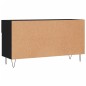 vidaXL Banco zapatero madera de ingeniería negro 102x35x55 cm vidaXL Banco zapatero madera de ingeniería negro 102x35x55 cm