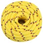 vidaXL Cuerda de barco polipropileno amarillo 20 mm 25 m