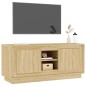 vidaXL Mueble de TV madera contrachapada roble Sonoma 102x35x45 cm vidaXL Mueble de TV madera contrachapada roble Sonoma 102x35x45 cm