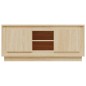 vidaXL Mueble de TV madera contrachapada roble Sonoma 102x35x45 cm vidaXL Mueble de TV madera contrachapada roble Sonoma 102x35x45 cm