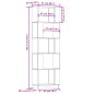 vidaXL Estantería/divisor de espacios madera maciza pino 51x25x163,5cm vidaXL Estantería/divisor de espacios madera maciza pino 51x25x163,5cm