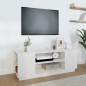 vidaXL Mueble de TV madera maciza de pino blanco 110x35x40,5 cm