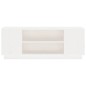 vidaXL Mueble de TV madera maciza de pino blanco 110x35x40,5 cm