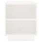 vidaXL Mueble de TV madera maciza de pino blanco 110x35x40,5 cm