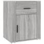 vidaXL Mesita de noche madera contrachapada gris Sonoma 50x36x60 cm vidaXL Mesita de noche madera contrachapada gris Sonoma 50x36x60 cm