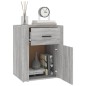 vidaXL Mesita de noche madera contrachapada gris Sonoma 50x36x60 cm vidaXL Mesita de noche madera contrachapada gris Sonoma 50x36x60 cm