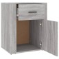 vidaXL Mesita de noche madera contrachapada gris Sonoma 50x36x60 cm vidaXL Mesita de noche madera contrachapada gris Sonoma 50x36x60 cm