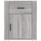 vidaXL Mesita de noche madera contrachapada gris Sonoma 50x36x60 cm vidaXL Mesita de noche madera contrachapada gris Sonoma 50x36x60 cm