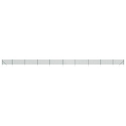 vidaXL Cerca de alambre con pinchos de anclaje verde 1,1x25 m