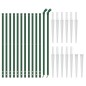 vidaXL Cerca de alambre con pinchos de anclaje verde 1,1x25 m vidaXL Cerca de alambre con pinchos de anclaje verde 1,1x25 m