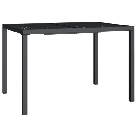 vidaXL Mesa de jardín de acero gris antracita 110x80x72 cm