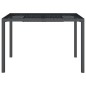 vidaXL Mesa de jardín de acero gris antracita 110x80x72 cm vidaXL Mesa de jardín de acero gris antracita 110x80x72 cm