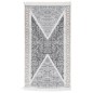 vidaXL Alfombra de algodón negra y gris 120x180 cm vidaXL Alfombra de algodón negra y gris 120x180 cm