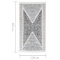 vidaXL Alfombra de algodón negra y gris 120x180 cm vidaXL Alfombra de algodón negra y gris 120x180 cm
