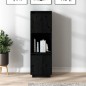 vidaXL Aparador alto de madera maciza de pino negro 38x35x117 cm vidaXL Aparador alto de madera maciza de pino negro 38x35x117 cm