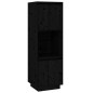 vidaXL Aparador alto de madera maciza de pino negro 38x35x117 cm vidaXL Aparador alto de madera maciza de pino negro 38x35x117 cm