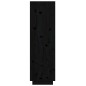 vidaXL Aparador alto de madera maciza de pino negro 38x35x117 cm vidaXL Aparador alto de madera maciza de pino negro 38x35x117 cm