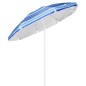 HI Sombrilla de playa 200 cm azul a rayas HI Sombrilla de playa 200 cm azul a rayas