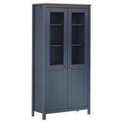 vidaXL Aparador Hill madera de pino gris 85x37x170,5 cm