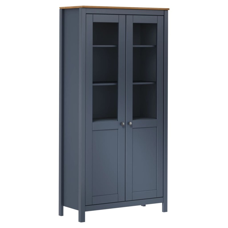 vidaXL Aparador Hill madera de pino gris 85x37x170,5 cm vidaXL Aparador Hill madera de pino gris 85x37x170,5 cm