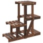 vidaXL Soporte para flores madera maciza de abeto 58x25x51 cm vidaXL Soporte para flores madera maciza de abeto 58x25x51 cm