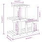 vidaXL Soporte para flores madera maciza de abeto 58x25x51 cm vidaXL Soporte para flores madera maciza de abeto 58x25x51 cm