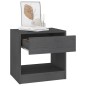 vidaXL Mesita de noche madera maciza de pino gris 40x31x40 cm vidaXL Mesita de noche madera maciza de pino gris 40x31x40 cm