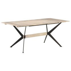 vidaXL Mesa de comedor de madera maciza de mango 180x90x76 cm