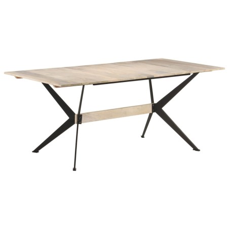 vidaXL Mesa de comedor de madera maciza de mango 180x90x76 cm