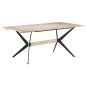 vidaXL Mesa de comedor de madera maciza de mango 180x90x76 cm vidaXL Mesa de comedor de madera maciza de mango 180x90x76 cm