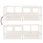 vidaXL Estructura cama niños con cajones madera pino blanco 70x140 cm