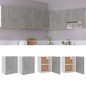 vidaXL Armarios colgantes 2 uds madera contrachapada gris 50x31x60 cm