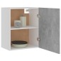 vidaXL Armarios colgantes 2 uds madera contrachapada gris 50x31x60 cm