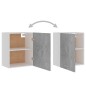 vidaXL Armarios colgantes 2 uds madera contrachapada gris 50x31x60 cm