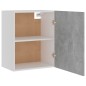 vidaXL Armarios colgantes 2 uds madera contrachapada gris 50x31x60 cm