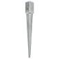 vidaXL Picas de tierra 12 uds acero galvanizado plateado 8x8x76 cm vidaXL Picas de tierra 12 uds acero galvanizado plateado 8x8x76 cm