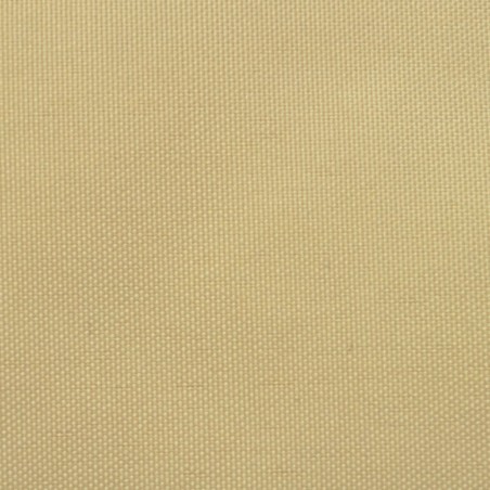 vidaXL Toldo de vela cuadrado tela Oxford beige 2x2 m