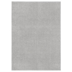 vidaXL Alfombra de pelo corto gris claro 120x170 cm