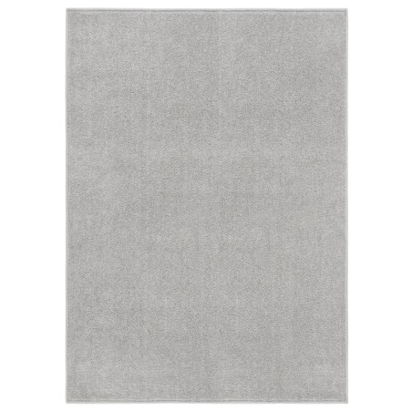 vidaXL Alfombra de pelo corto gris claro 120x170 cm