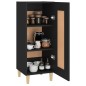 vidaXL Aparador de madera contrachapada negro 34,5x34x90 cm vidaXL Aparador de madera contrachapada negro 34,5x34x90 cm