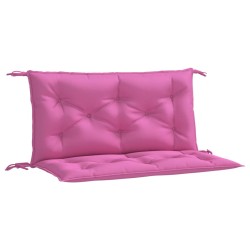 vidaXL Cojines para banco de jardín 2 uds tela rosa 100x50x7 cm