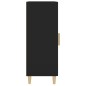 vidaXL Aparador de madera contrachapada negro 34,5x34x90 cm vidaXL Aparador de madera contrachapada negro 34,5x34x90 cm