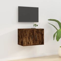 vidaXL Mueble para TV de pared roble ahumado 57x34,5x40 cm