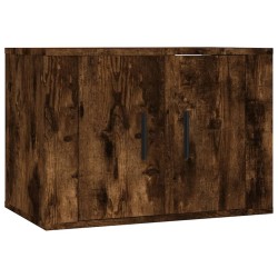 vidaXL Mueble para TV de pared roble ahumado 57x34,5x40 cm