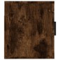 vidaXL Mueble para TV de pared roble ahumado 57x34,5x40 cm