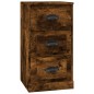 vidaXL Aparador de madera contrachapada roble ahumado 36x35,5x67,5 cm vidaXL Aparador de madera contrachapada roble ahumado 36x35,5x67,5 cm