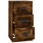 vidaXL Aparador de madera contrachapada roble ahumado 36x35,5x67,5 cm vidaXL Aparador de madera contrachapada roble ahumado 36x35,5x67,5 cm