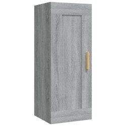 vidaXL Armario de pared madera contrachapada gris Sonoma 35x34x90 cm